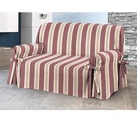 Co.Ingros.Tex. Biancheriaweb Housse de canapé avec lacets, design Grancasa, modèle O.B. 3 Posti bordeaux