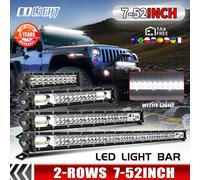 CO LIGHT 20 pouces mince 2 rangées barre lumineuse LED 32 pouces Combo faisceau conduite 52 pouces lumière de travail pour voiture SUV tout-terrain 12V 24V 4x4 pick-up 52 inch 2-Rows