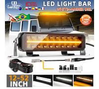 CO LIGHT-Barre lumineuse pour touristes, antireflet, lampe de travail tout-terrain, DRL blanc et ambre, côté et support rapide astronomique, SUV RL, 32 pouces, 22 pouces 22inch with DT Wire
