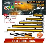 CO LIGHT-Barre lumineuse pour touristes, antireflet, lampe de travail tout-terrain, DRL blanc et ambre, côté et support rapide astronomique, SUV RL, 32 pouces, 22 pouces 32inch with DT Wire