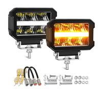 CO LIGHT Barre Rampe LED 4.6 Pouces 36W 4800LM Projecteur12V 24V Rayon ECE Barre LED 4x4 pour Les Véhicules de Tracteurs Agricoles 4x4 Quads Poids Lourd Caravanes 1PC