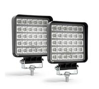 CO LIGHT Phare de travail LED, 80 W, 12 000 lm, 4 pièces, 12 V/24 V, phares supplémentaires pour pelleteuses, engins de construction, camions, tracteurs, machines agricoles.