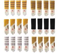 Co-link 24PCS Chaussettes de Chaise tricoté avec Chat Mignon Pattes Design 6 Motifs Meubles Jambe Caps Anti Scratch Anti-Bruit Chaise Jambe protecteurs de Plancher