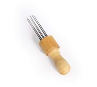 DIY Feutre Point Punch Outil avec poign¡§?e Solide en Bois feutrage Plus Efficace 8 Pi¡§¡§Ces Feutre Aiguille Outil Laine Kit de Feutrage avec Porte-Aiguilles en Bois (Felt Stitch Punch Tool)