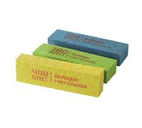 Co-link Fret Erasers180 & 400 & 1000 Grit, Abrasive Rubber Blocks Fret Polishing Rubber Set of 3