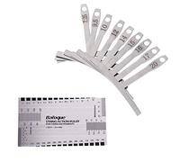 Co-link Jeu d'outils de Mesure pour Guitare Comprend 9 Jeux de jauge de Rayon Understring et Un Outil de lutherie pour règle d'action de Corde