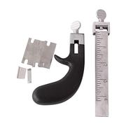 Co-link Professional Leather Strap Cutter Hand Cutting Tool Draw Gauge Leathercraft Strip Belt DIY Hand Cutting Leather Tools with Blades