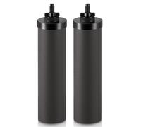 CO-Z 2 Filtres à Eau à Charbon Actif pour Système de Filtration à Eau par Gravité Purificateurs Noirs de Remplacement pour Maison Voyage Camping Intérieur et Extérieur, Certifié NSF/ANSI 42