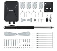 CO-Z Automatisme Portail Battant Unique 220V/24V - 1 Moteur DC 50W pour Vantail Jusqu'à 300KG et 5,5M - Alimentation Solaire ou Secteur - 2 Télécommandes Incluses - IP44