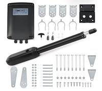 CO-Z Automatisme Portail Battant Unique 220V/24V - 1 Moteur DC 62W pour Vantail Jusqu'à 500KG et 6M - Alimentation Solaire ou Secteur - 2 Télécommandes Incluses - IP44