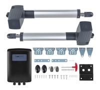 CO-Z Kit de Motorisation pour Portails Battants 80W pour 2 Battants jusqu'à 600KG 6M, Moteur avec 2 Télécommandes