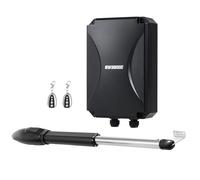 CO-Z Motorisation Portail Battant 220V/24V Unique Bras pour 1 Vantail Jusqu'à 300KG 5,5M avec 2 Télécommandes Moteur DC Automatisme à Vérins Télescopique Alimentation Solaire ou Batteries