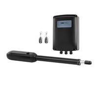 CO-Z Motorisation Portail Battant 220V/24V Unique Bras pour 1 Vantail Jusqu'à 500KG 6M avec 2 Télécommandes Moteur DC Automatisme à Vérins Télescopique Alimentation Solaire ou Batteries