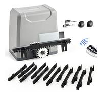 CO-Z Motorisation pour Portail Coulissant 550W - Automatisme Portail 1500KG 12M avec 2 Télécommandes, 4m Crémaillères et Capteurs de Sécurité - IP44