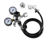 co2 regulator, Conduite de gaz for brassage maison, tuyau de carbonatation en PVC de 5/16", régulateur de CO2 avec adaptateur W21.4 (convertible en T21-4) for bouteille de CO2. ,for kegerator(B)