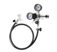 co2 regulator, Ensemble de conduite de gaz, kit de carbonatation de soda (régulateur de CO2, tube de 1,5 m et connecteur à bille) for eau, boissons et sodas ,for kegerator(CGA320)