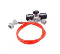 co2 regulator, Kit de régulation de pression de cylindre de dioxyde de carbone, manomètre de réduction de pression, fût de CO2 ,for kegerator(Orange)