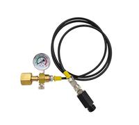 co2 regulator, Kit de tuyau externe haute pression for eau gazeuse, compatible avec les réservoirs de dioxyde de carbone CO2 Sodastream Homebrew, TR21-4 à W21.8-14 CGA320(CGA320 250bar B)