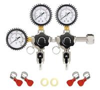 co2 regulator, Régulateur de CO2 à double jauge W21.8/CGA320 avec soupape de surpression for le brassage de la bière, de l'eau gazeuse et de l'eau gazeuse ,for kegerator(W21.8)