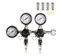 co2 regulator, Régulateur de CO2 à double zone de pression, entrées W21.8/CGA320, système de gazéification for fût de bière maison, eau gazeuse ,for kegerator(CGA320 Quick)
