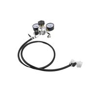 co2 regulator, Régulateur de CO2 Homebrew à double manomètre avec soupape de surpression et conduite de gaz for fûts de bière pression et équipement de carbonatation ,for kegerator(CGA320 Thread)