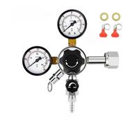 co2 regulator, Régulateur de pression de bière pression CO2 à double jauge CGA-320, réservoir 0-3000 PSI avec soupape de décharge ,for kegerator(EU regulation)