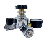 co2 regulator, Régulateur de pression de CO2 CGA320, connexion à double manomètre, réducteur de bouteille de gaz de dioxyde de carbone for boissons et bières ,for kegerator(W21.8)