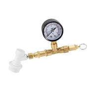 co2 regulator, Vanne de brassage à bille avec manomètre 0-60 psi et kit de déconnexion de gaz for système de décharge de pression ,for kegerator