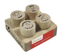 [CO213C] Avenue Mandarine lot de 4 tampons appréciations (Félicitations, Avec...