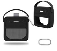 co2CREA Case Silicone pour Bose Nouveau Haut-Parleur Bluetooth Portable SoundLink Micro 2nd génération, Manche protectrice Ultra-légère Portable avec Mousqueton et bandoulière