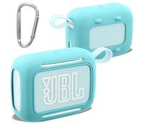 co2CREA Coque en Silicone Compatible avec JBL Go 5 Enceinte Bluetooth | Housse de Protection en Silicone Légère et Portable avec Mousqueton