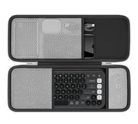 co2CREA Coque rigide compatible avec Logitech POP ICON Combo, clavier et souris Bluetooth (étui blanc graphite)