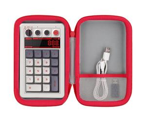 co2CREA Dur Étui de Voyage Rigide Housse Cas Coque pour 8BitDo Retro 18 Mechanical Numpad, Bluetooth/2.4G/Wired Numpad for Windows and Android(boîte Seule,Case Only)