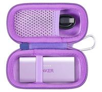 co2CREA Dur Étui de Voyage Rigide Housse Cas Coque pour Anker PowerBank 621, Housse de Protection Compatible Anker connecteur Lightning intégré 5000mah 12W Chargeur Portable(boîte Seule,Case Only)