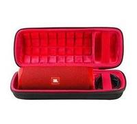 Co2crea dur étui de voyage rigide housse cas pour jbl flip 5 enceinte bluetooth portable（boîte seule） (flip 5 housse, extérieur noir+intérieur rouge) G