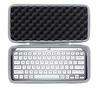 co2CREA Dur Étui de Voyage Rigide Housse Cas pour Logitech MX Keys Mini Minimaliste Clavier sans Fil Illuminé (Housse pour MX Keys Mini, Argent)(boîte Seule,Case Only)