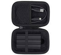 co2CREA Dur Étui de Voyage Rigide Housse Cas pour Samsung T7 Shield Disque SSD Externe Portable(boîte Seule) (pour T7 Shield, Noir)