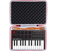 co2CREA Étui de Rigide pour Akai Professional MPK Mini MK3 Clavier MIDI | Coque Rigide en EVA, Protection Antichoc, Espace pour Accessoires, Étui Uniquement