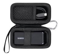 co2CREA Étui de Rigide pour Samsung SSD Externe T5 Evo Portable | Coque Rigide en EVA, Protection Antichoc, Étui Uniquement