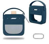 co2CREA Étui en Silicone avec Mosqueton pour Bose Nouveauté SoundLink Micro (2e génération) Enceinte Bluetooth Portable, Housse de Protection Ultra-légère Portable