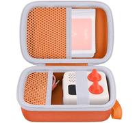 co2CREA Étui rigide compatible avec lecteur de musique Yoto Mini édition 2024 pour enfants, haut-parleur pour enfants, lecteur de cartes audio, radio et porte-cartes pouvant contenir jusqu'à 36 cartes