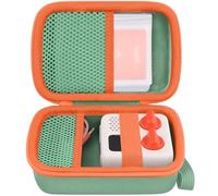 co2CREA Étui rigide compatible avec lecteur de musique Yoto Mini édition 2024 pour enfants, haut-parleur pour enfants, lecture de cartes audio, radio et porte-cartes pouvant contenir jusqu'à 36 cartes