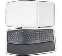 co2CREA Housse de Rigide Compatible avec Logitech Ergo K860 Clavier | Coque Rigide en EVA, Protection Antichoc, Étui Uniquement