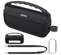 co2CREA Housse en Silicone Compatible Speaker Case pour Bose SoundLink Flex 2nd Gen Enceinte,Protection en Silicone+Comprendre Mousqueton à Crochet +Bandoulière(Haut-Parleur Non Inclus)