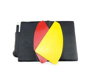 Coach Arbitre Set Stylo Carte Jaune Rouge Et Un Cahier pour Le Football Scolaire Football Robuste et rentableAttrayant