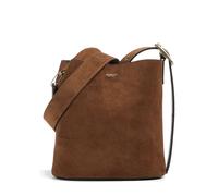 Coach Bleecker 21 Sac seau marron, cuir de vache rugueux, femme