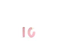 COACH Boucles d'oreilles 'Signature C' or / rose, Taille One Size