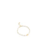 COACH Bracelet 'Signature' or / blanc perle, Taille One Size