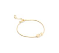 COACH Bracelet 'Signature' or / blanc perle, Taille One Size