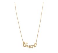 Coach - Brass Necklace - Femme - Accessoires - Jaune - Taille: ONE Size